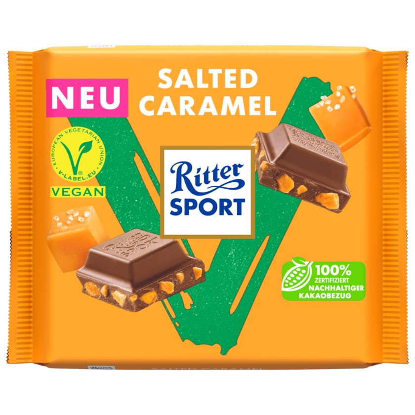Ritter Sport Schokolade Salted Caramel vegan